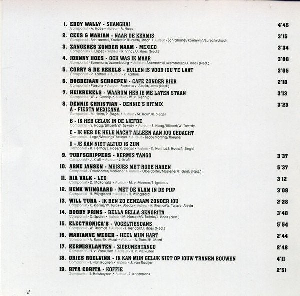 Naar De Kermis 2XCD, Verzenden, Zo goed als nieuw, Pop, Album