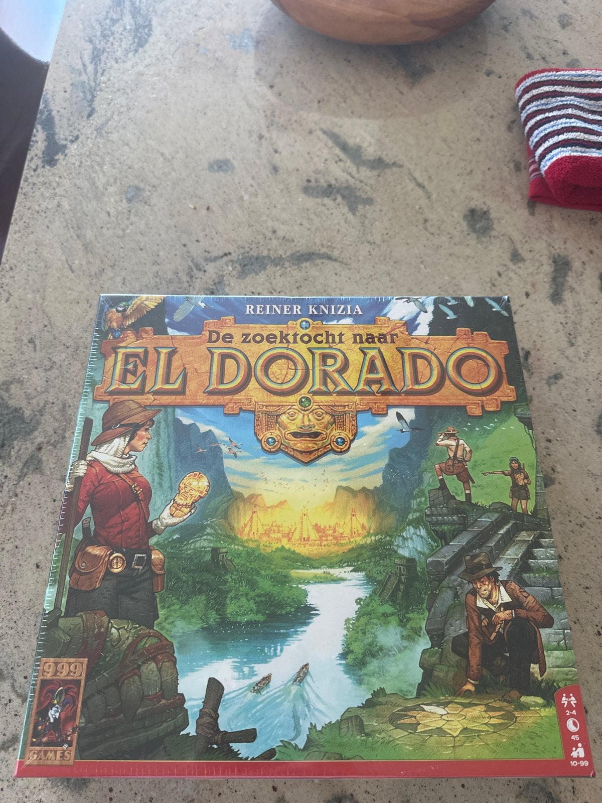 De Zoektocht naar El Dorado - Bordspel, Hobby en Vrije tijd, Gezelschapsspellen | Bordspellen, Drie of vier spelers, Ophalen, Nieuw