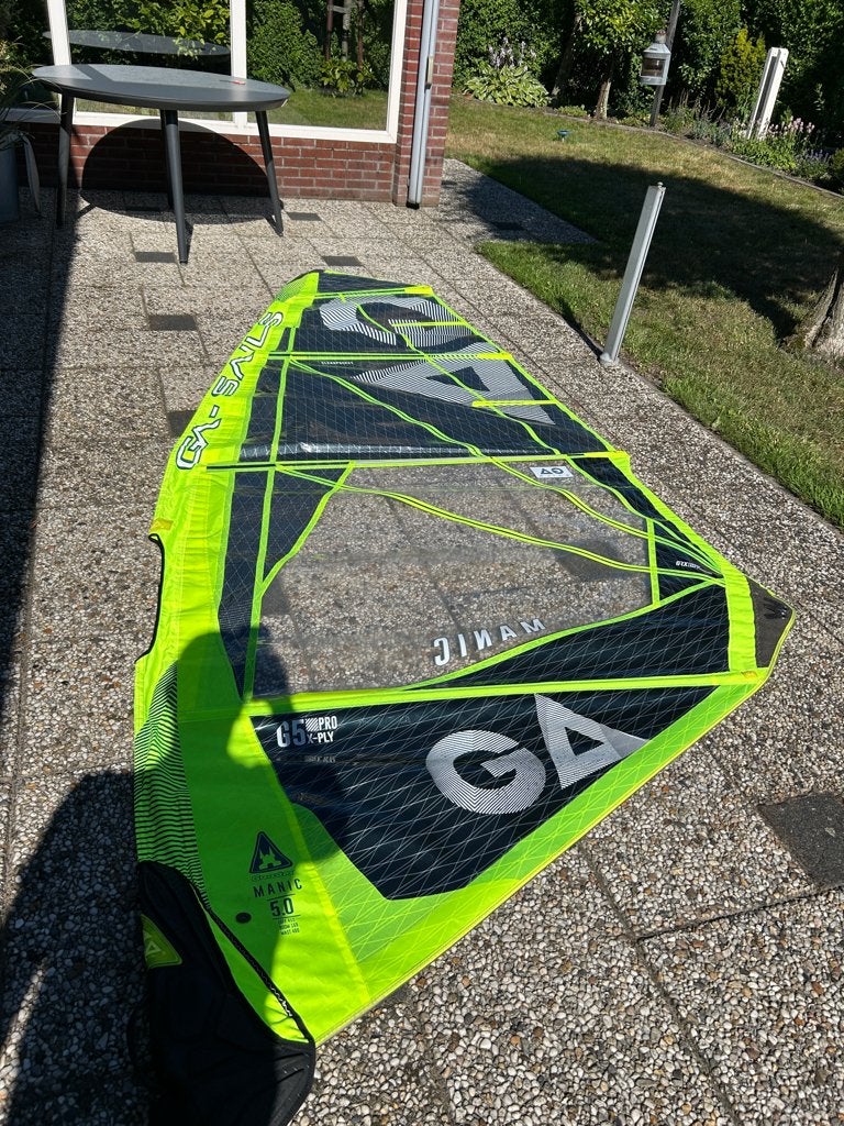Gaastra Manic Segel Set Range Windsurfen no Duotone Patrik, Ophalen, Gaastra, Met draagtas, 3.5 tot 5 m²