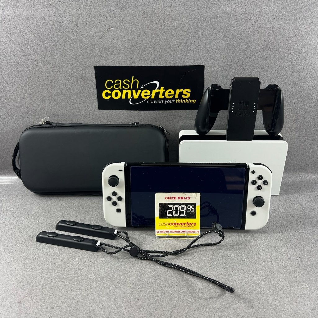 Nintendo Switch OLED Console | hoes, kabels, dock | 417638, Switch OLED, Ophalen of Verzenden, Zo goed als nieuw, Met 1 controller