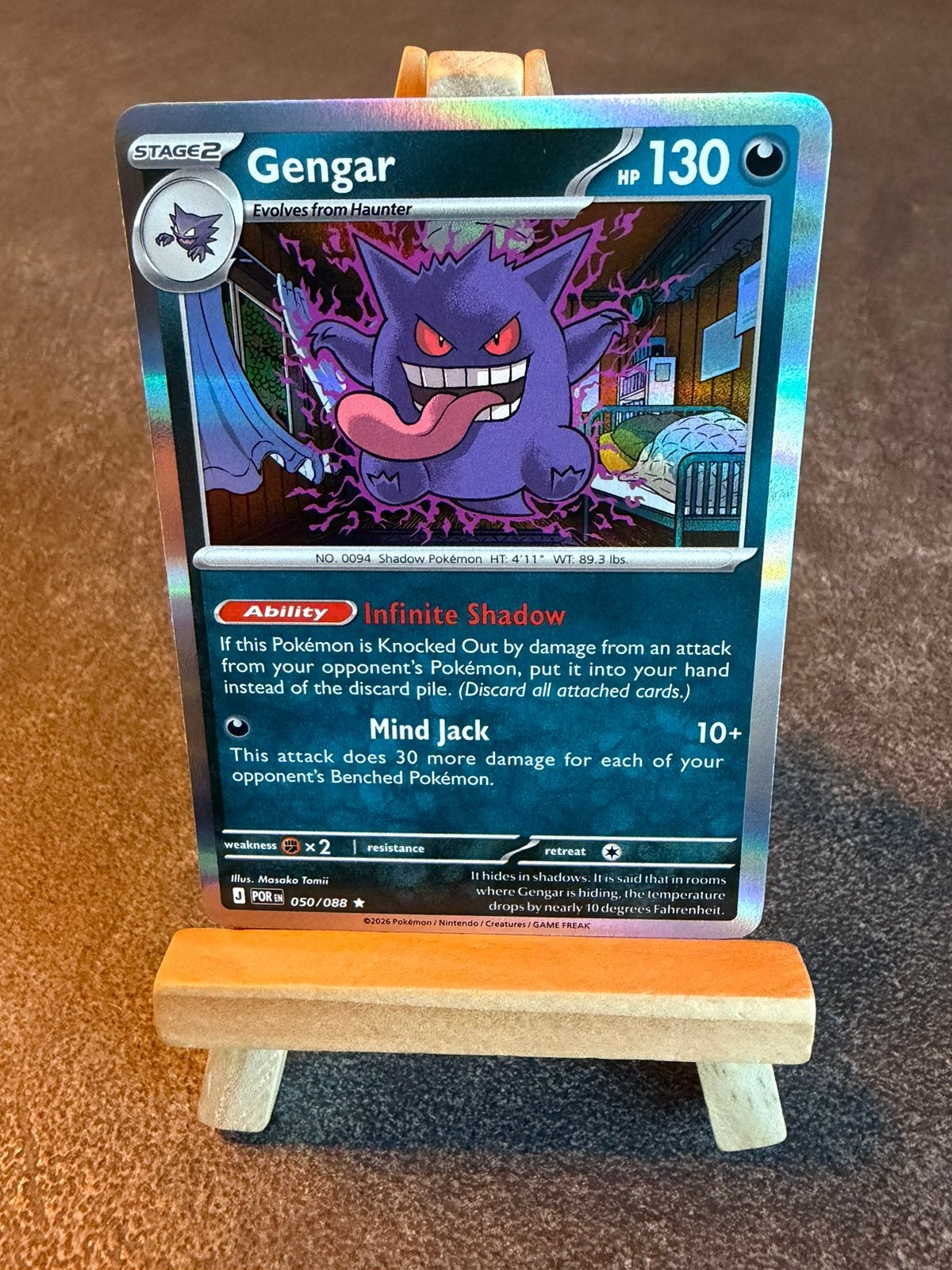 Gengar holo 50 Pokémon Perfect Order, Ophalen of Verzenden, Zo goed als nieuw
