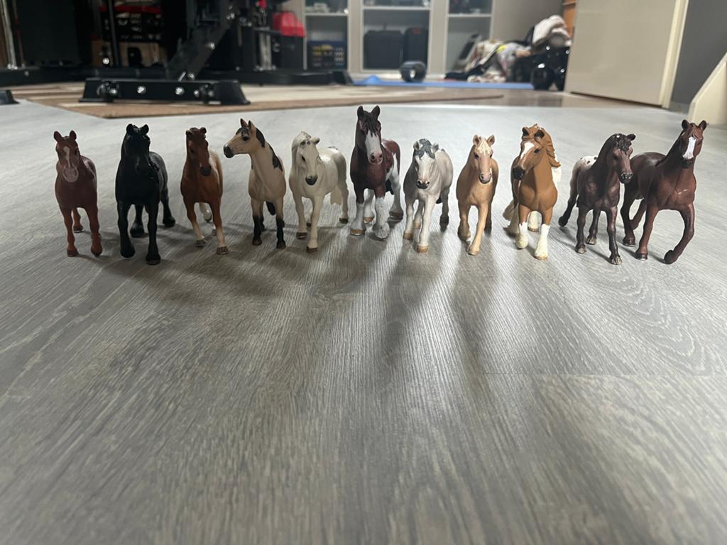 Schleich paarden,spullen,dieren en poppetjes, Ophalen, Zo goed als nieuw, Jongen of Meisje
