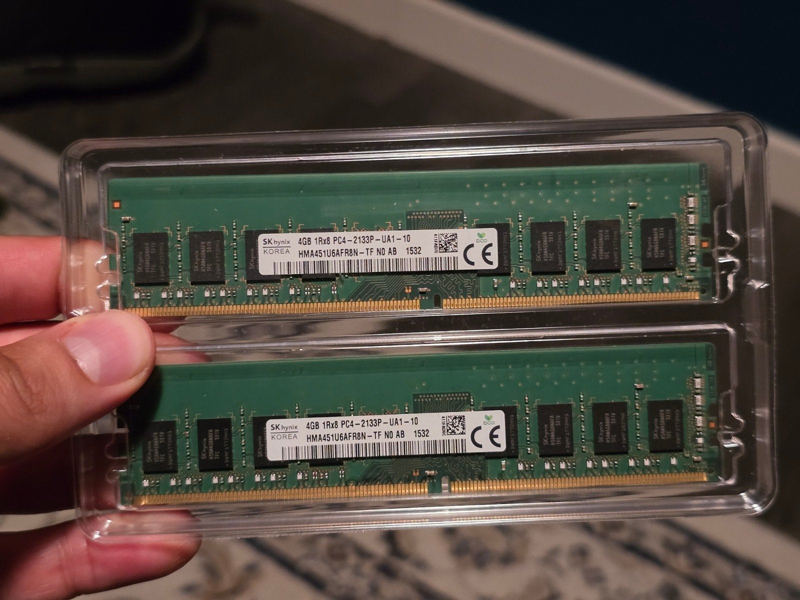 SK Hynix 8GB (2x4GB) DDR4 RAM PC4-2133P Geheugen, Computers en Software, RAM geheugen, Server, DDR4, 8 GB, Ophalen of Verzenden