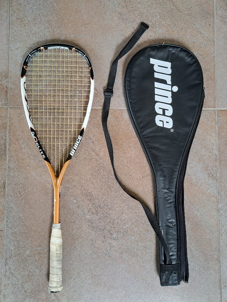 Squash racket Prince airo elite, Ophalen of Verzenden, Gebruikt, Racket, Met hoes