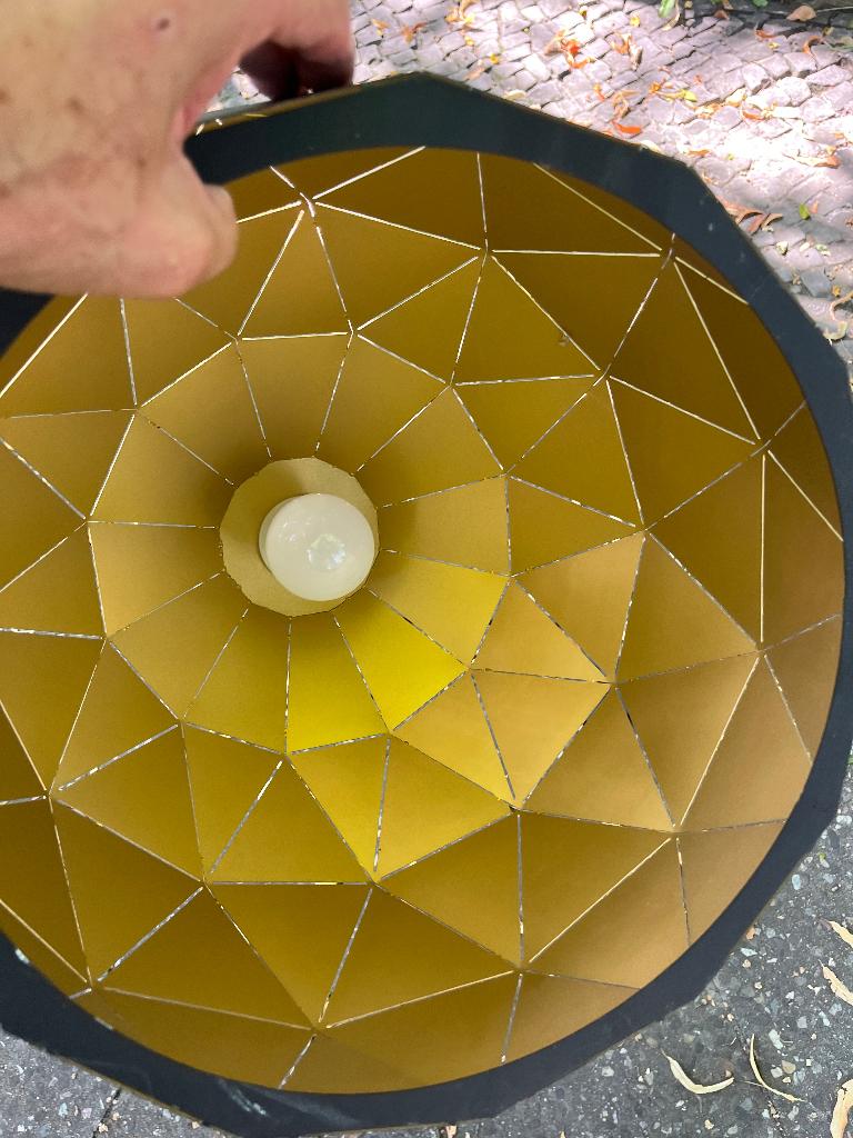 Hanglamp Geometrisch Veelvlak Kaleidoscoop metaal, Ophalen, Gebruikt, Modern industrieel, Metaal