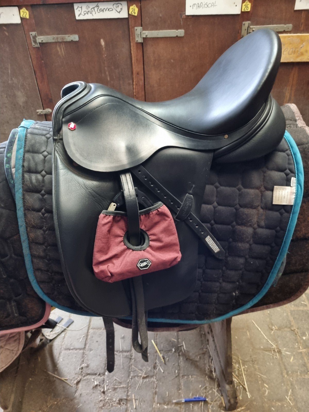 zgan Albion SLK zadel, Dieren en Toebehoren, L (17.5 inch), Dressuur, Ophalen of Verzenden, Zo goed als nieuw