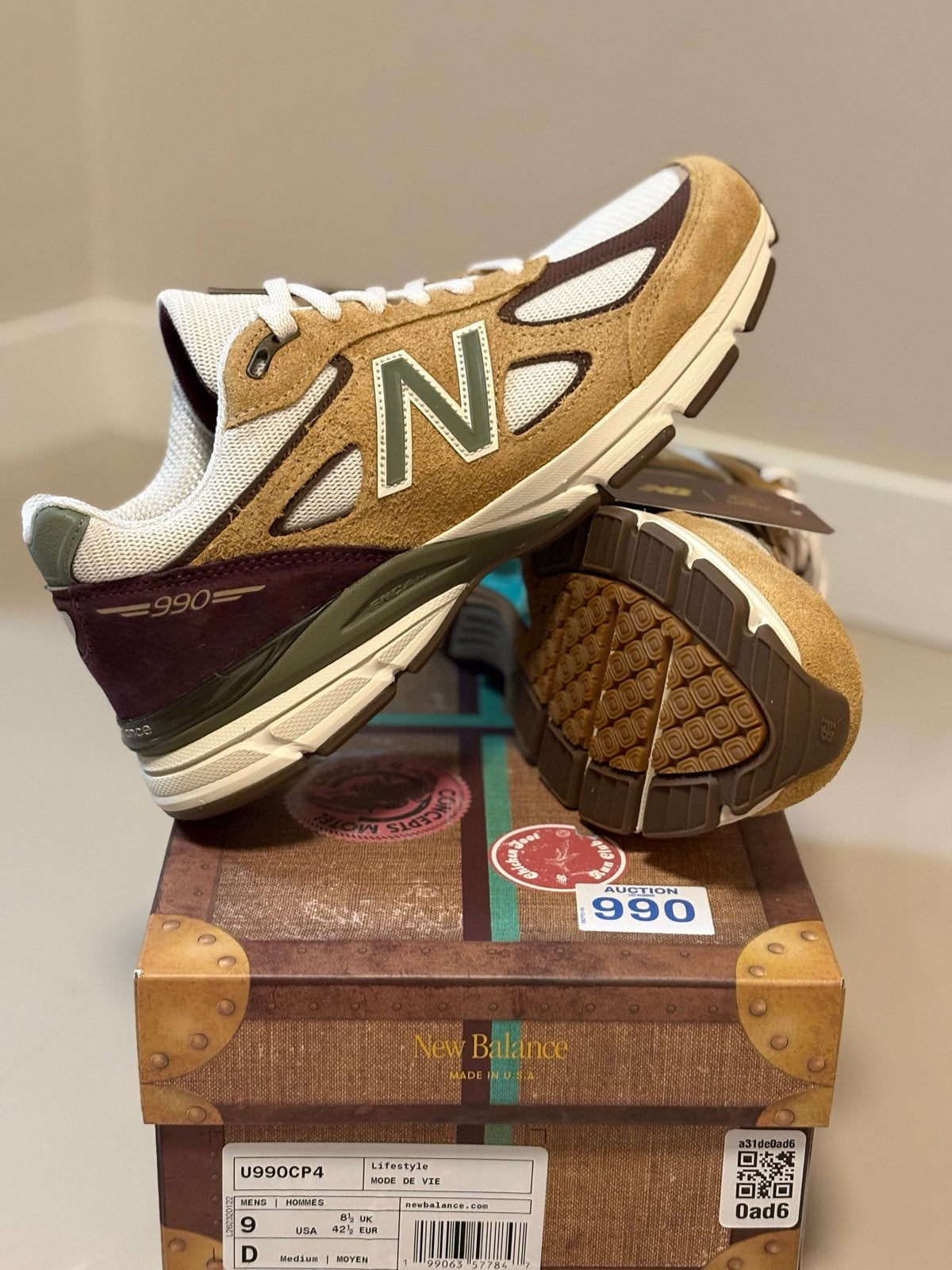 New Balance 990v4 x Concepts 'Patina' - Maat 42, Overige kleuren, Nieuw, Ophalen of Verzenden, Sneakers of Gympen