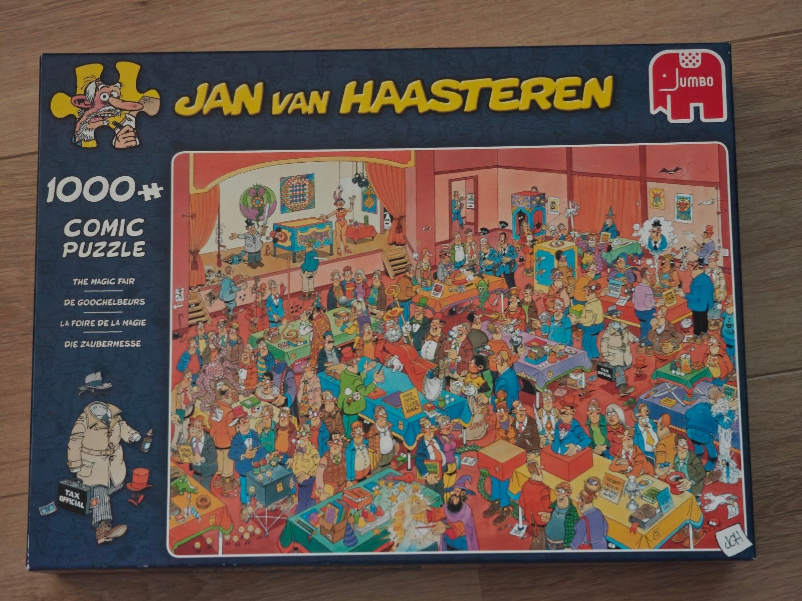 Jan van Haasteren - De Goochelbeurs, Ophalen of Verzenden, 500 t/m 1500 stukjes, Zo goed als nieuw, Legpuzzel
