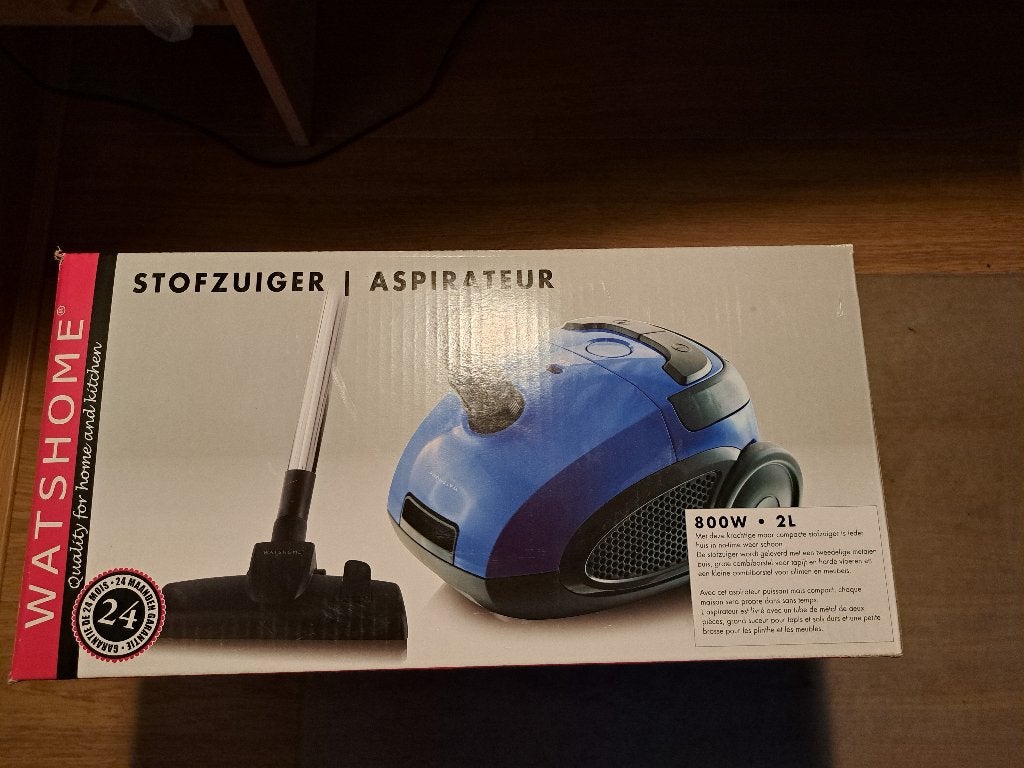 Watshome stofzuiger *nieuw *800 watt 2l, Stofzak, Overige merken, Nieuw, Ophalen of Verzenden