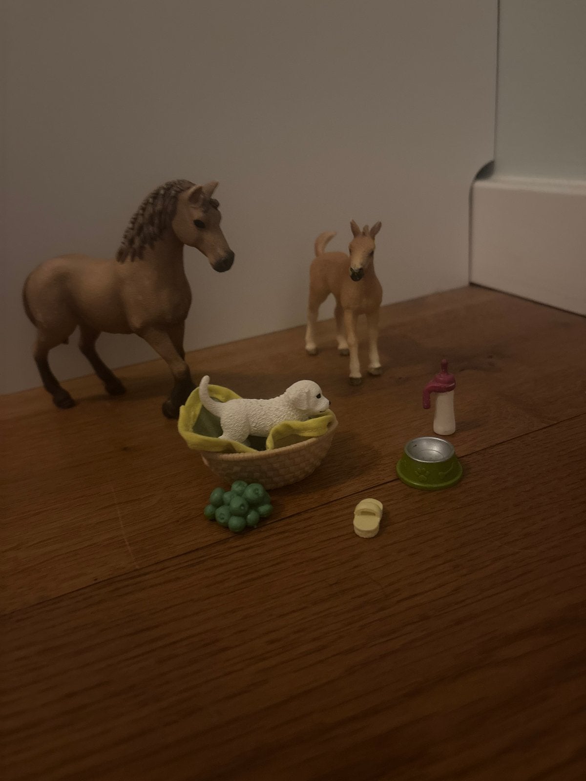 Schleich paarden en puppy set, Ophalen of Verzenden, Nieuw