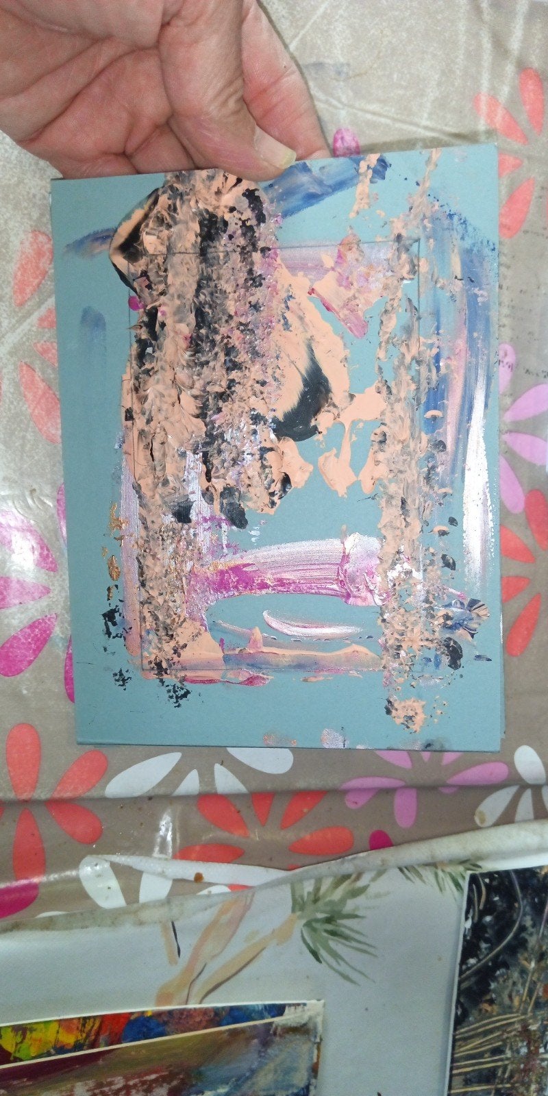Abstracte Kunst op Canvas - Uniek Stuk, Ophalen of Verzenden