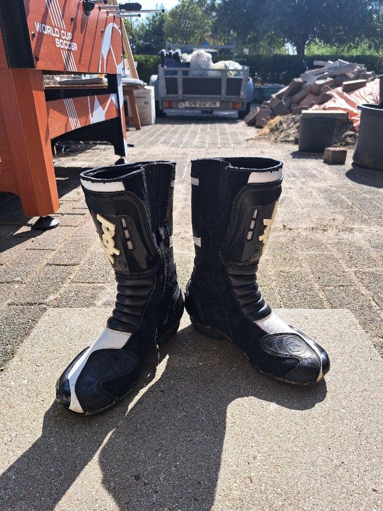 Zwarte en witte motorlaarzen van XPD, Motoren, Kleding | Motorkleding, Heren, Ophalen of Verzenden, XPD, Laarzen