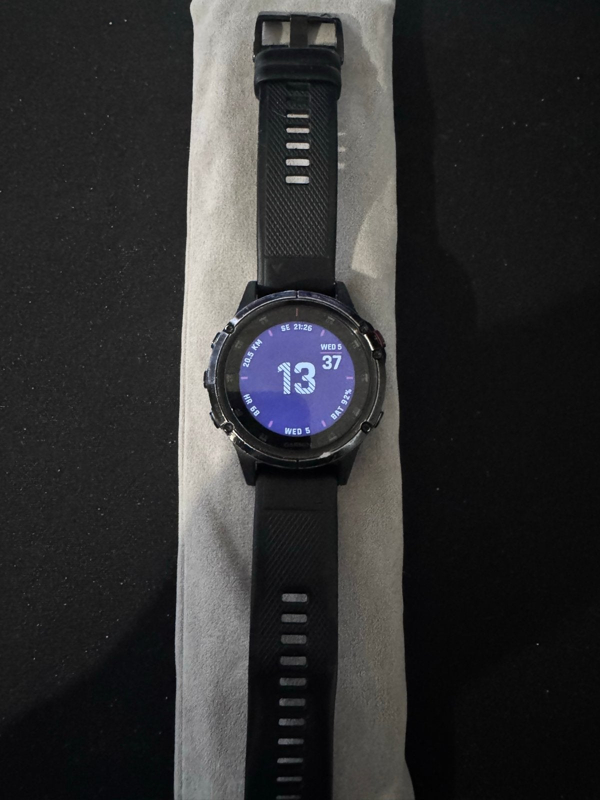 Garmin Fenix 5X Sapphire - Top sporthorloge!, Zwart, Ophalen of Verzenden, Waterdicht, Android