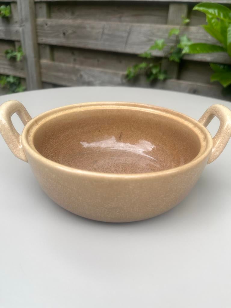 Vintage Aardewerken Ovenschaal met Handvatten, Antiek en Kunst, Antiek | Keramiek en Aardewerk, Ophalen of Verzenden