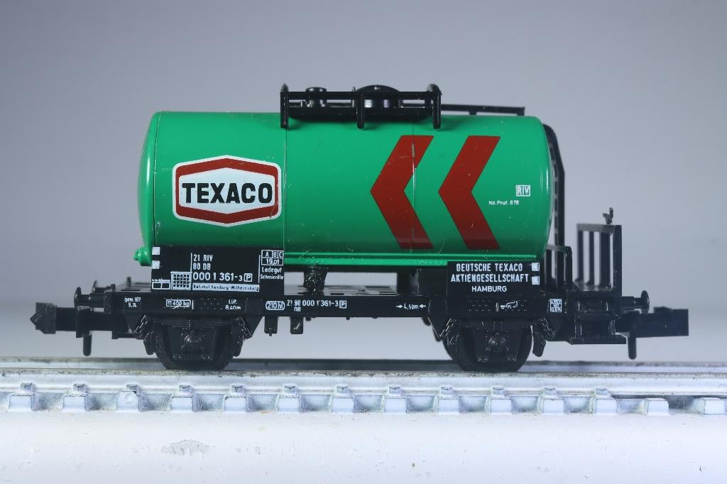 12-tons ketelwagen 'Texaco', groen, DB, Gelijkstroom, Trix, Wagon, Ophalen of Verzenden