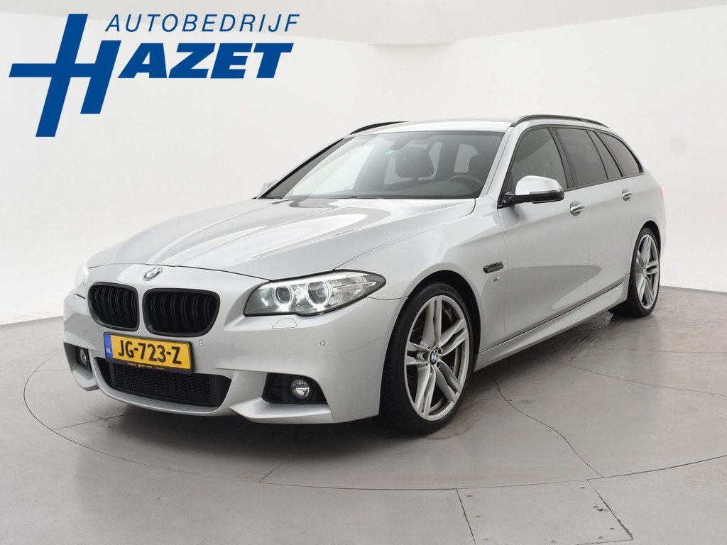 BMW 5-serie Touring 520i 260 PK M-SPORT INTERIEUR + EXTERIEU, Automaat, Automatische klimaatregeling, Gebruikt, Euro 6