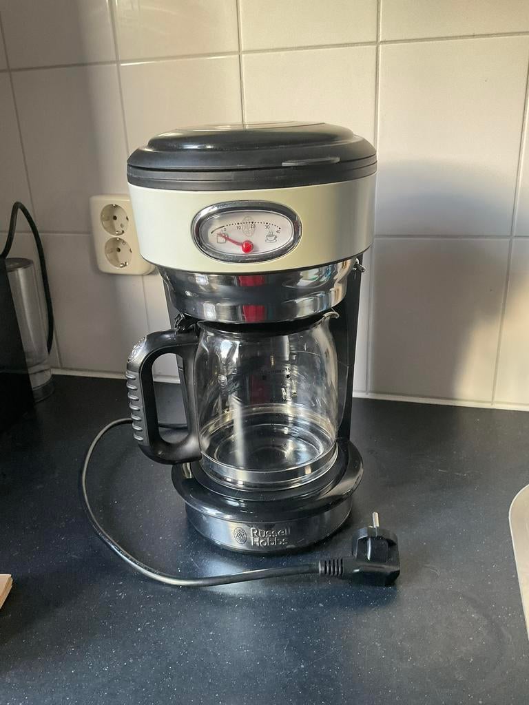 Russel Hobbs koffiezetapparaat, 10 kopjes of meer, Ophalen of Verzenden, Gebruikt, Koffiemachine
