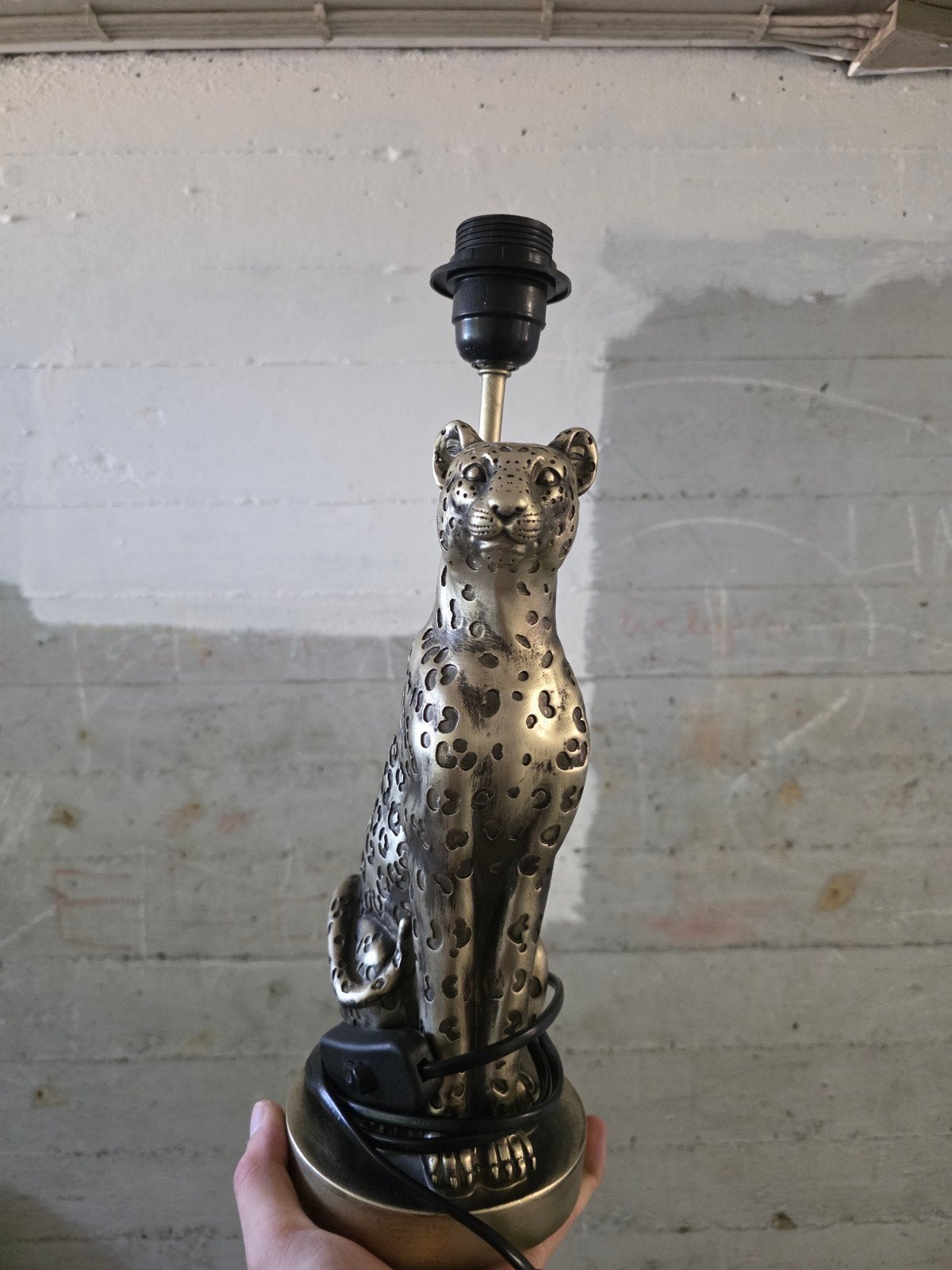 luipaard tafel lamp in hele nette staat, Ophalen, Zo goed als nieuw, Nachtlamp, E27 (groot)