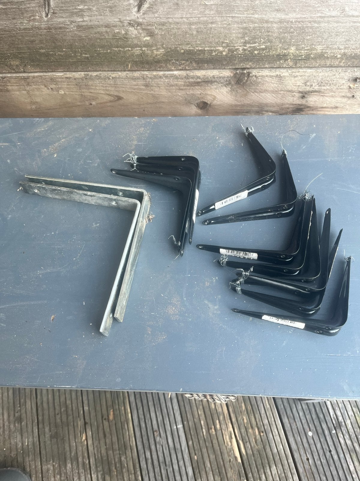 Diverse plankdragers en hoekbeugels, Ophalen, Gebruikt, 100 tot 250 mm, Overige typen