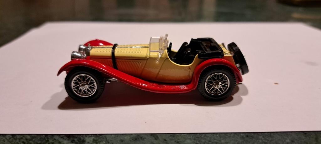 Jaguar ss 100 1:43, Ophalen of Verzenden, Auto, Solido