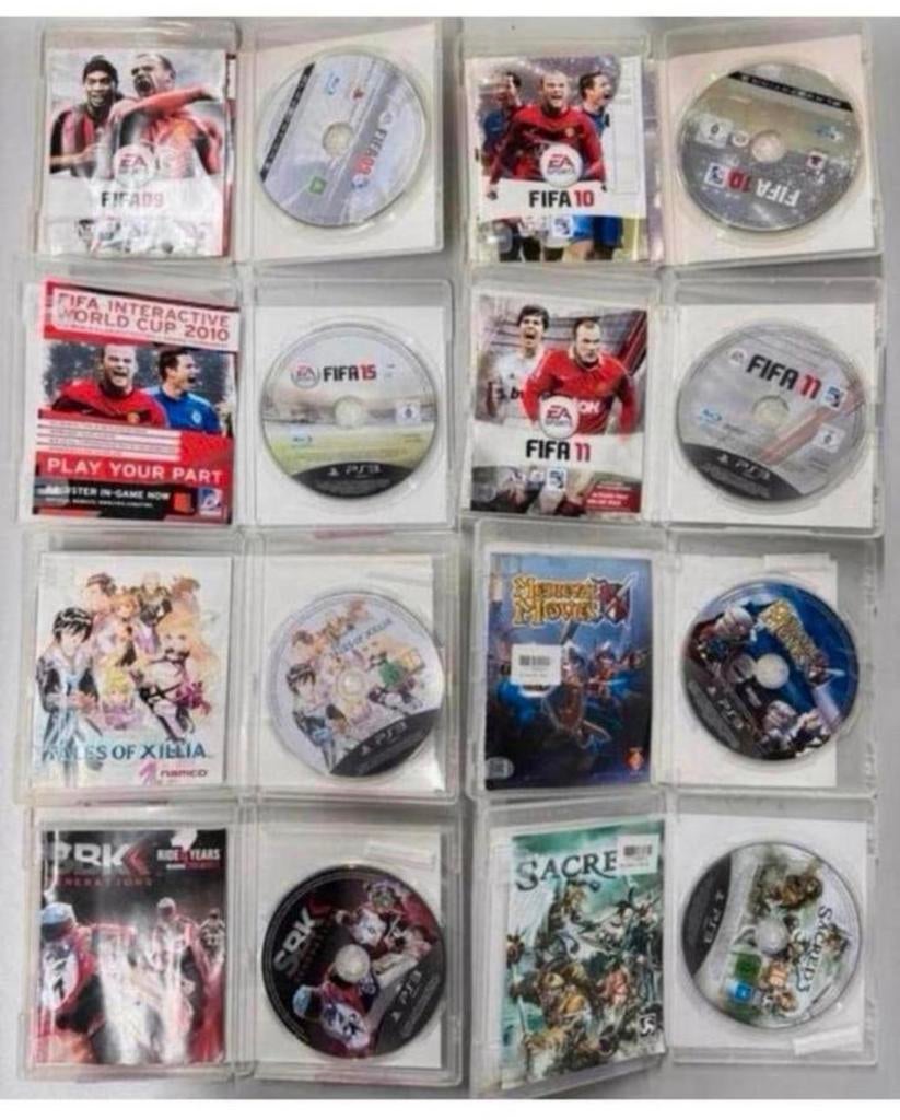 8x PS3 Playstation 3 games spelletjes fifa tales xillia sacr, Ophalen of Verzenden, Zo goed als nieuw, H, H