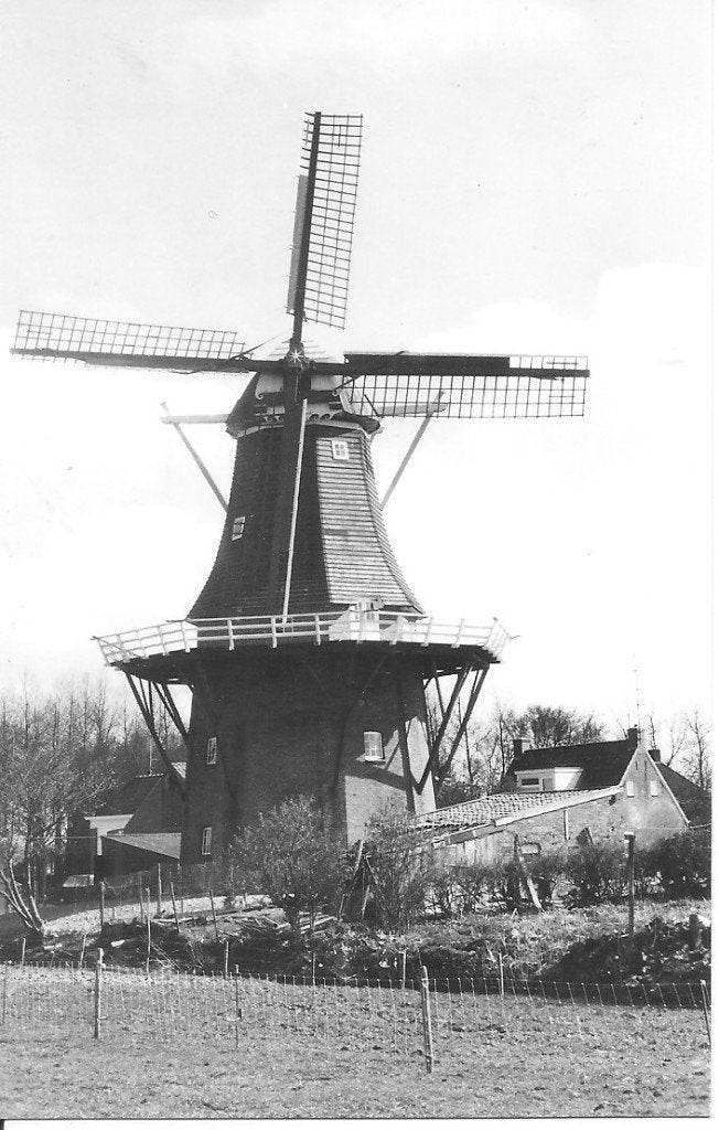 Ansichtkaart Korenmolen 'De Onderneming' Vierhuizen, Ophalen of Verzenden, 1960 tot 1980, Ongelopen, Groningen
