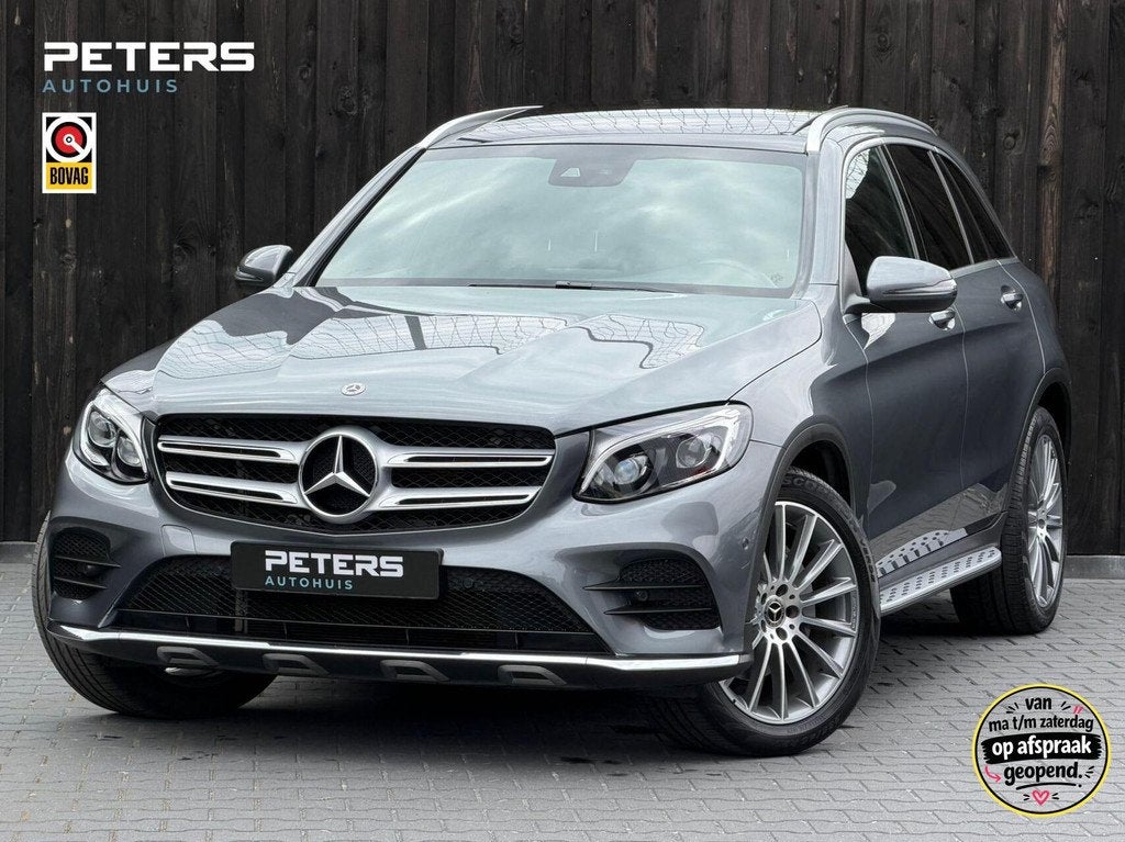 Mercedes GLC-klasse 250 4MATIC Premium 1e eigenaar| Trekhaak, 12 maanden, Zwart, 4 cilinders, Leder