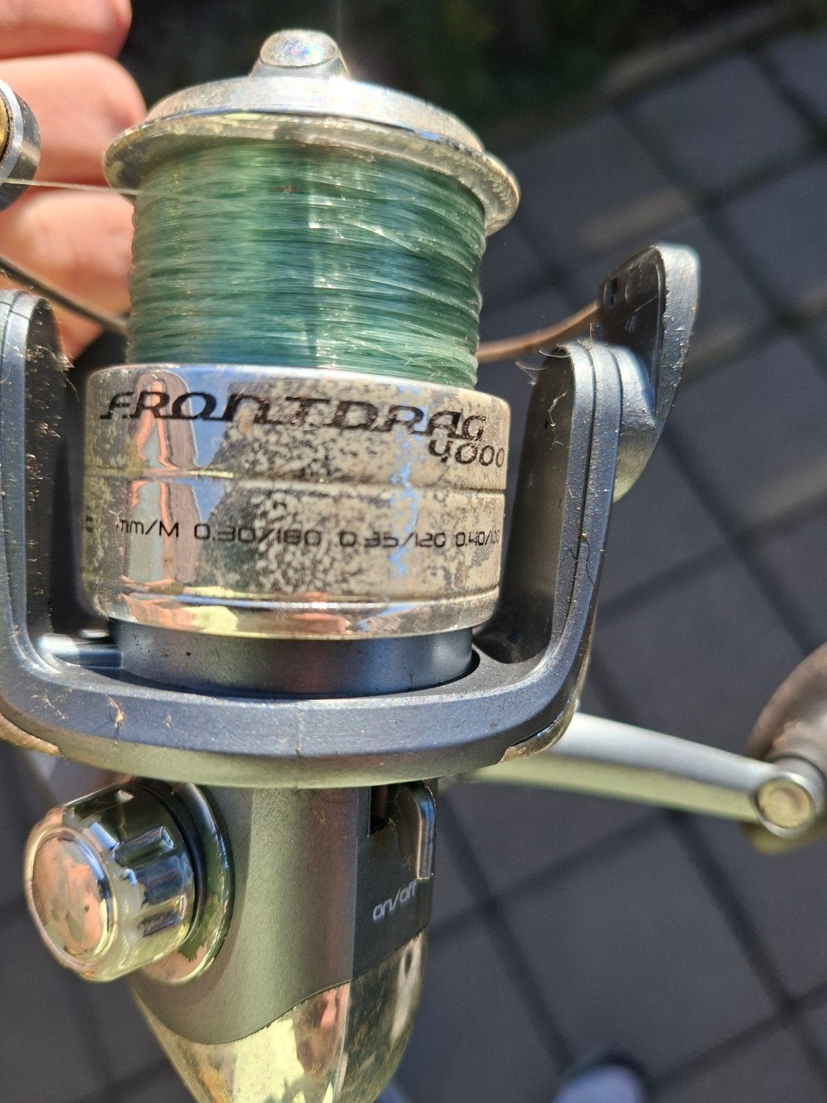 Daiwa vishengel met Ultimate Frontdrag 4000 molen, Ophalen, Gebruikt, Complete hengel