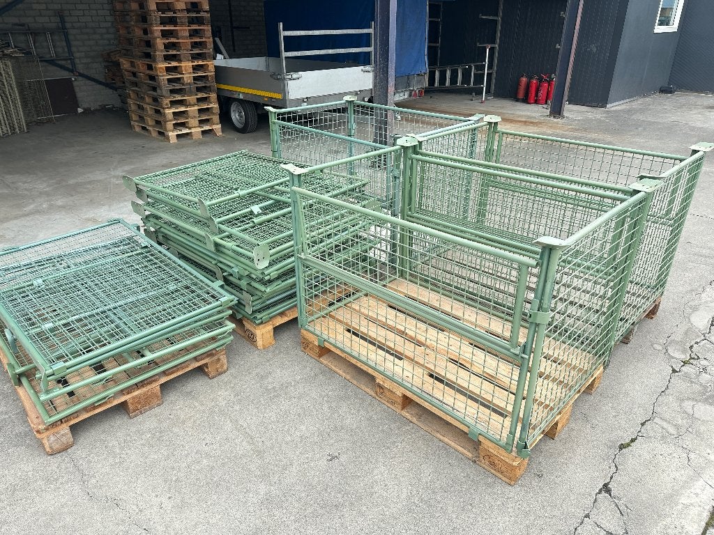 (7x) Gitterbox opzetranden, Doe-het-zelf en Verbouw, Kratten en Dozen, Ophalen, 40 tot 60 cm, Opvouwbaar, 75 tot 100 cm