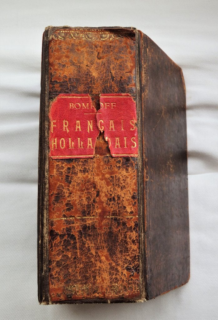 Antiek: D. Bomhoff Woordenboek Frans - Nederlands 1e dr 1835, Antiek en Kunst, Antiek | Boeken en Bijbels, Ophalen of Verzenden