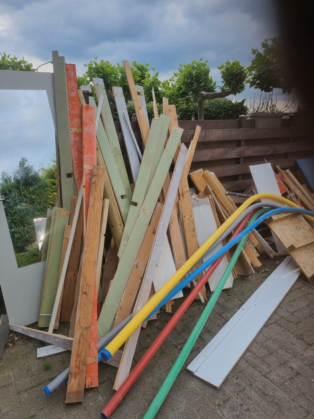 Brandhout voor buitenkachel, Ophalen, Overige houtsoorten, Minder dan 200 cm, Pallet