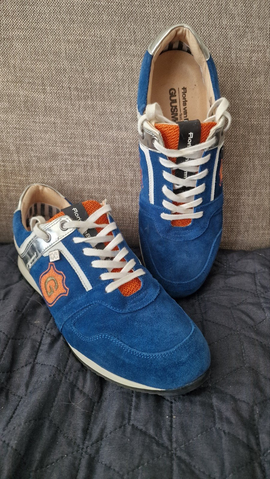 Floris van Bommel gympen, Blauw, Floris van Bommel, Ophalen of Verzenden, Sneakers of Gympen