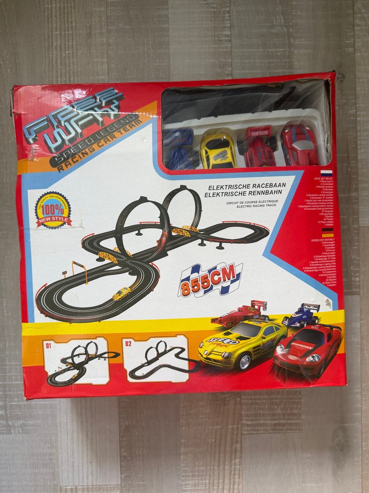 Free Way Speed Legend Elektrische Racebaan met Looping, Overige merken, Ophalen of Verzenden, Met looping, Elektrisch