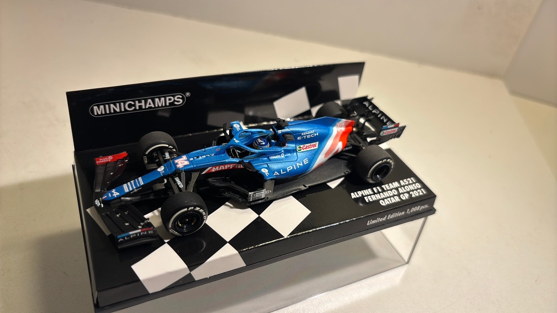 F1 Alpine f1 a521 fernando alonso minichamps 1.43, Auto, Ophalen of Verzenden, MiniChamps, A