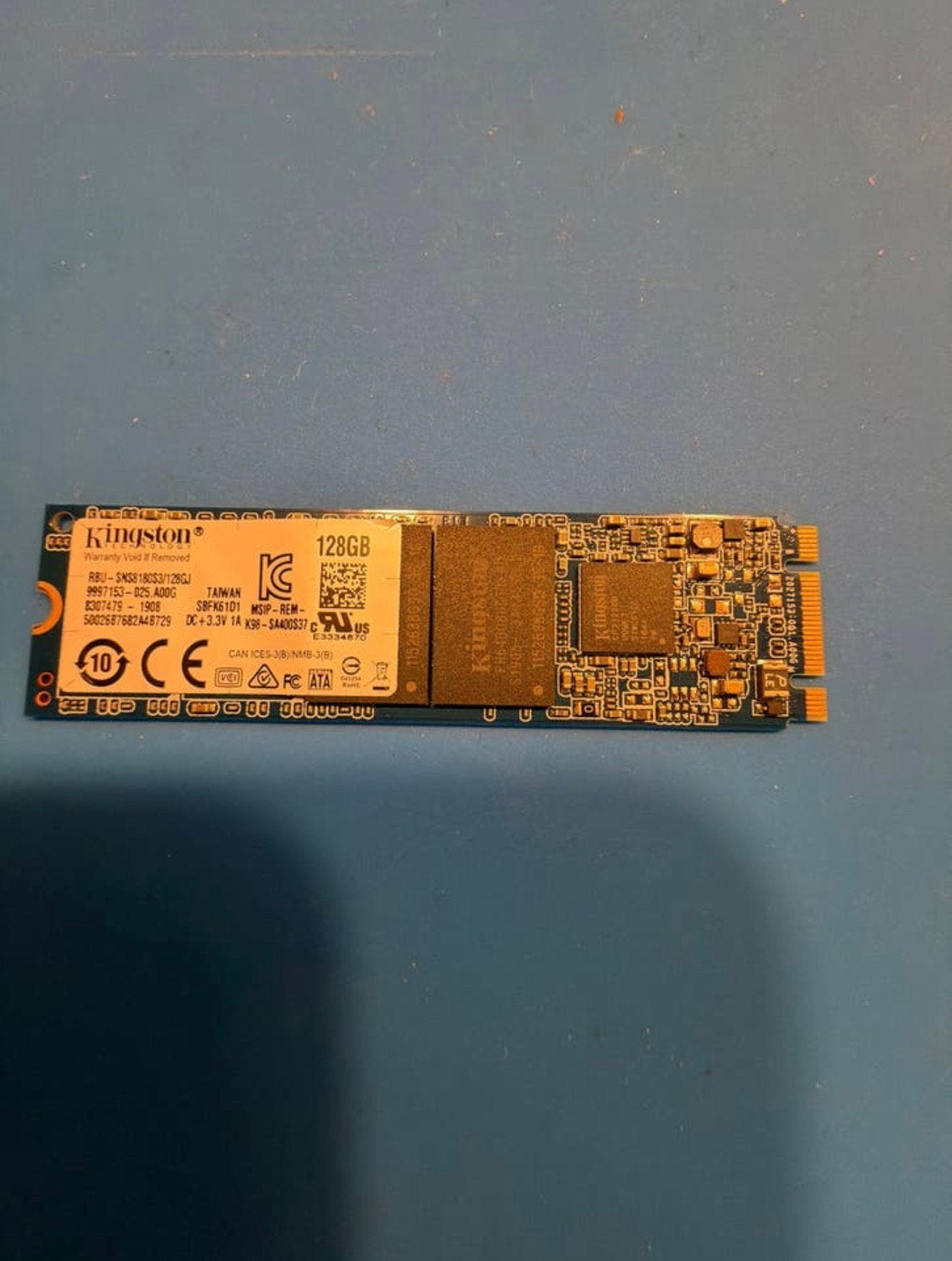 Kingston 128GB M.2 SATA SSD - Zo goed als nieuw, Computers en Software, Harde schijven, Kingston, Ophalen of Verzenden, Kingston