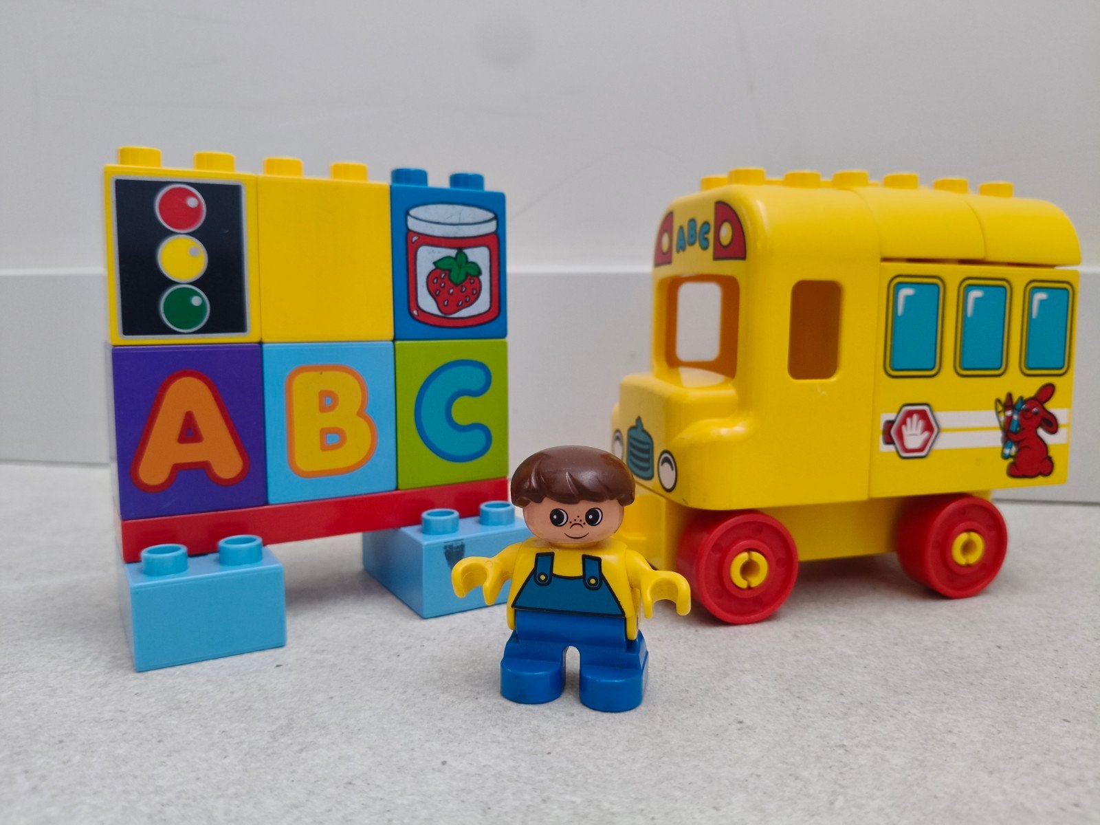 LEGO Duplo Mijn Eerste Bus (Schoolbus) 10603, Kinderen en Baby's, Gebruikt, Overige thema's, Ophalen of Verzenden, Duplo