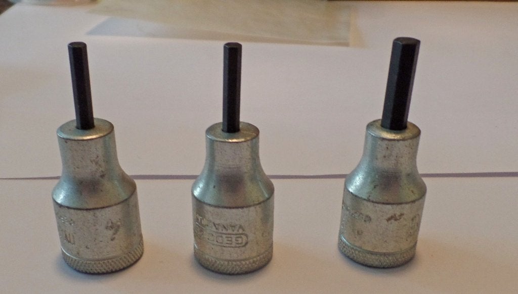dop inbus 4 en 6 mm, Ophalen of Verzenden, Nieuw, Inbusset, Gedore
