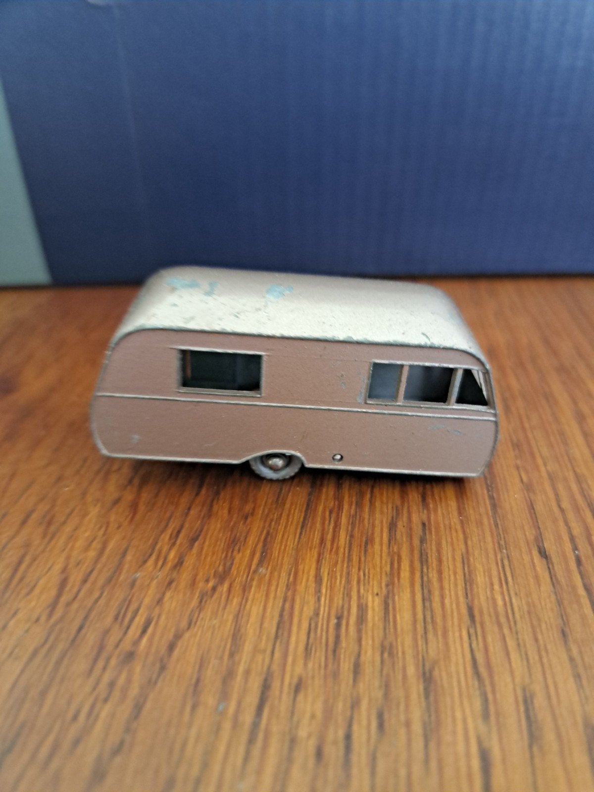 Vintage Matchbox Lesney No. 23 Bluebird Dauphine Caravan, Ophalen of Verzenden, Gebruikt