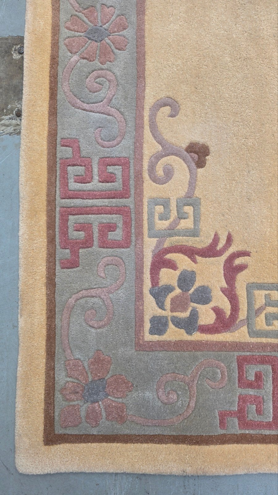 Handgemaakt wol oriental tapijt soft yellow 250x350cm, 200 cm of meer, Www.hypepopup.nl, Ophalen of Verzenden, Zo goed als nieuw
