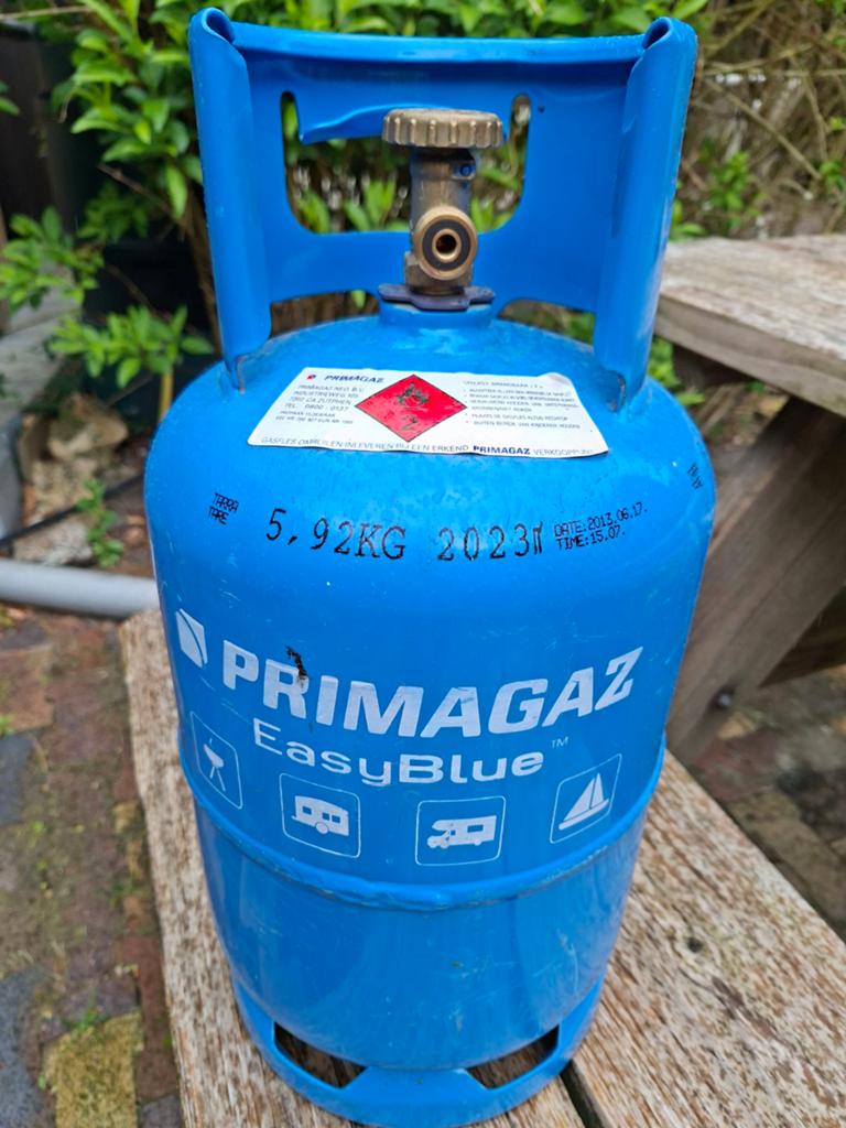 Primagaz EasyBlue gasfles 5.92KG, Caravans en Kamperen, Kampeeraccessoires, Ophalen of Verzenden, Gebruikt