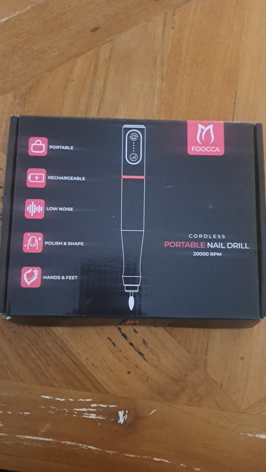 Draadloze elektrische nagelvijl - Foocca Portable Nail Drill, Ophalen of Verzenden, Nieuw, Overige typen