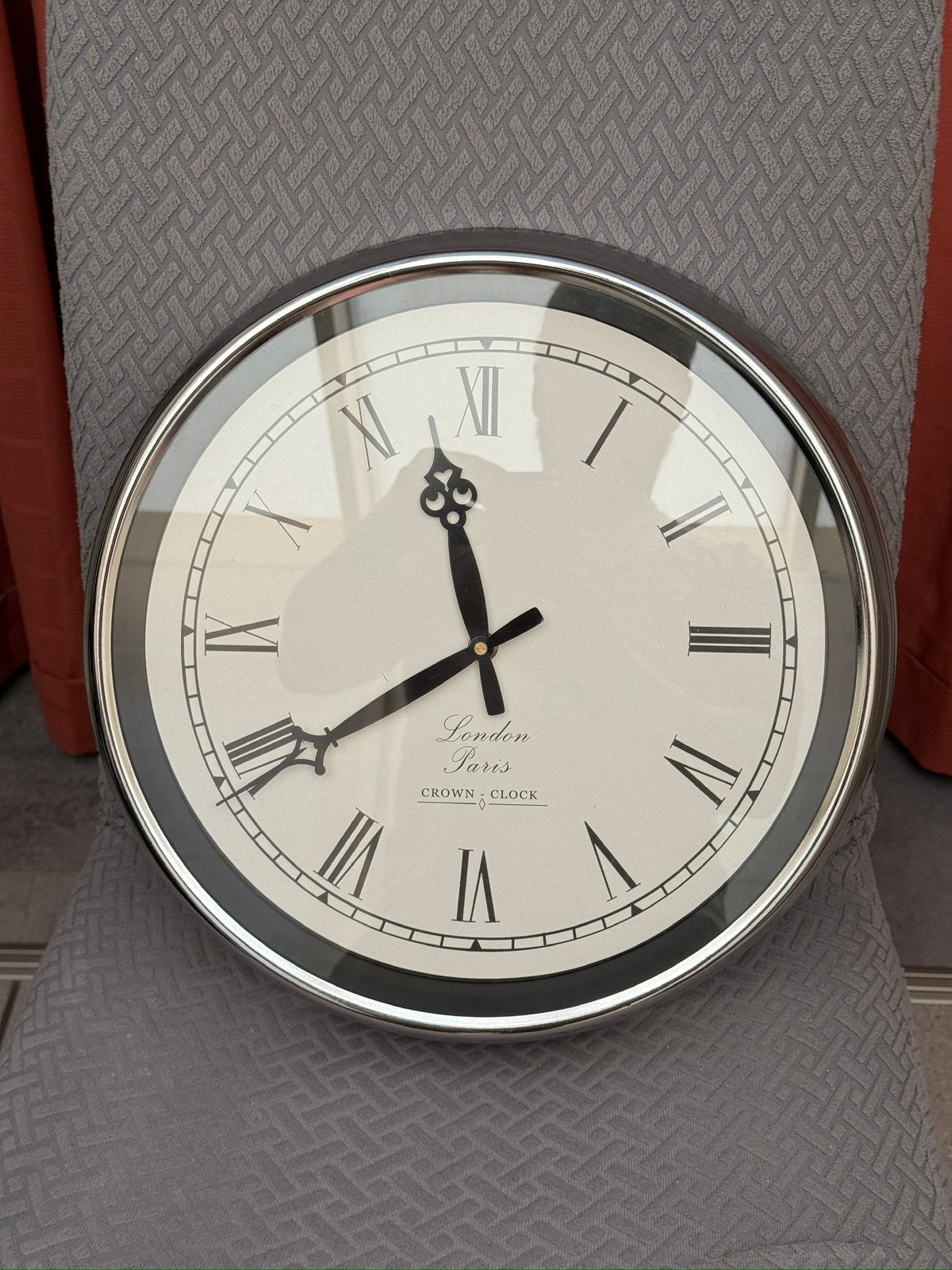London Paris - Crown Clock, Ophalen of Verzenden, Gebruikt, Analoog, Wandklok