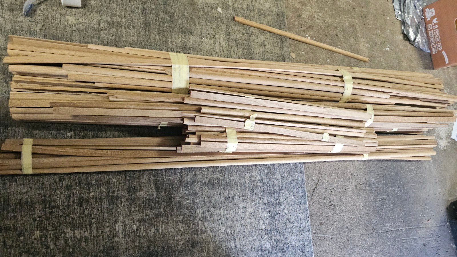 Halfronde eiken latjes, Ophalen, Eiken, Minder dan 200 cm, Plank