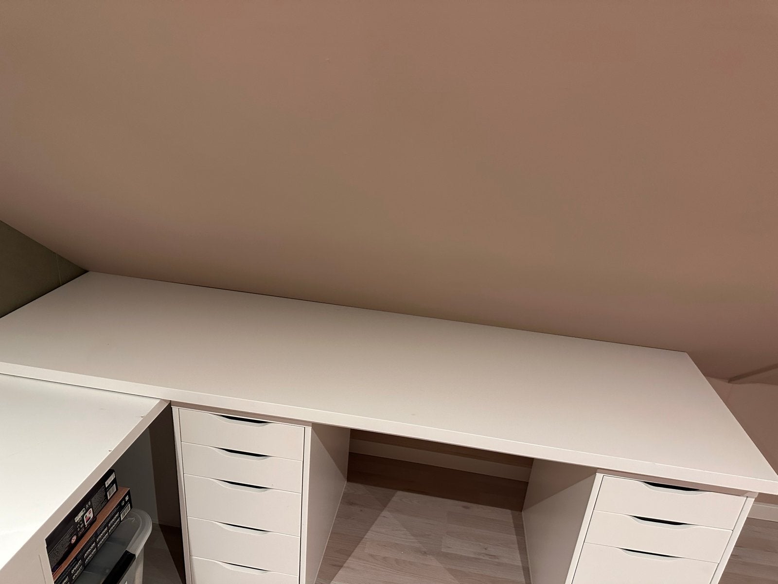 IKEA LAGKAPTEN / ALEX Bureaublad  200x60 cm, Huis en Inrichting, Bureaus, Ophalen, Opbergruimte, Gebruikt, Spaanplaat of MDF