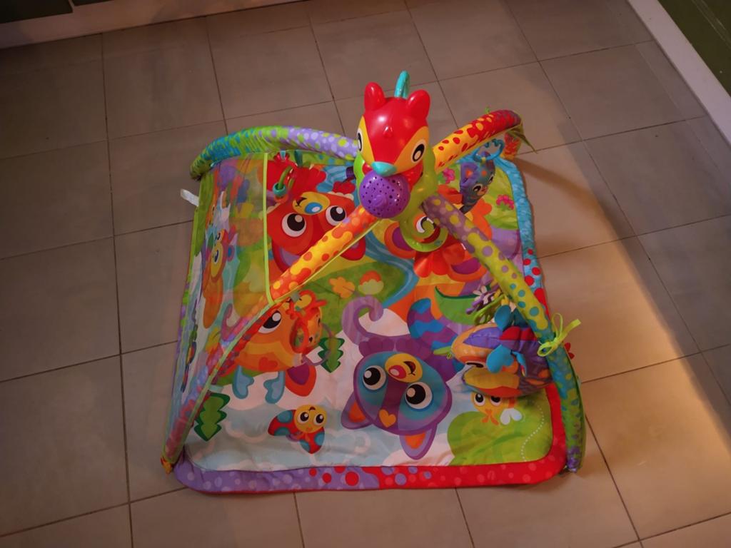 Speelkleed met geluid, Ophalen