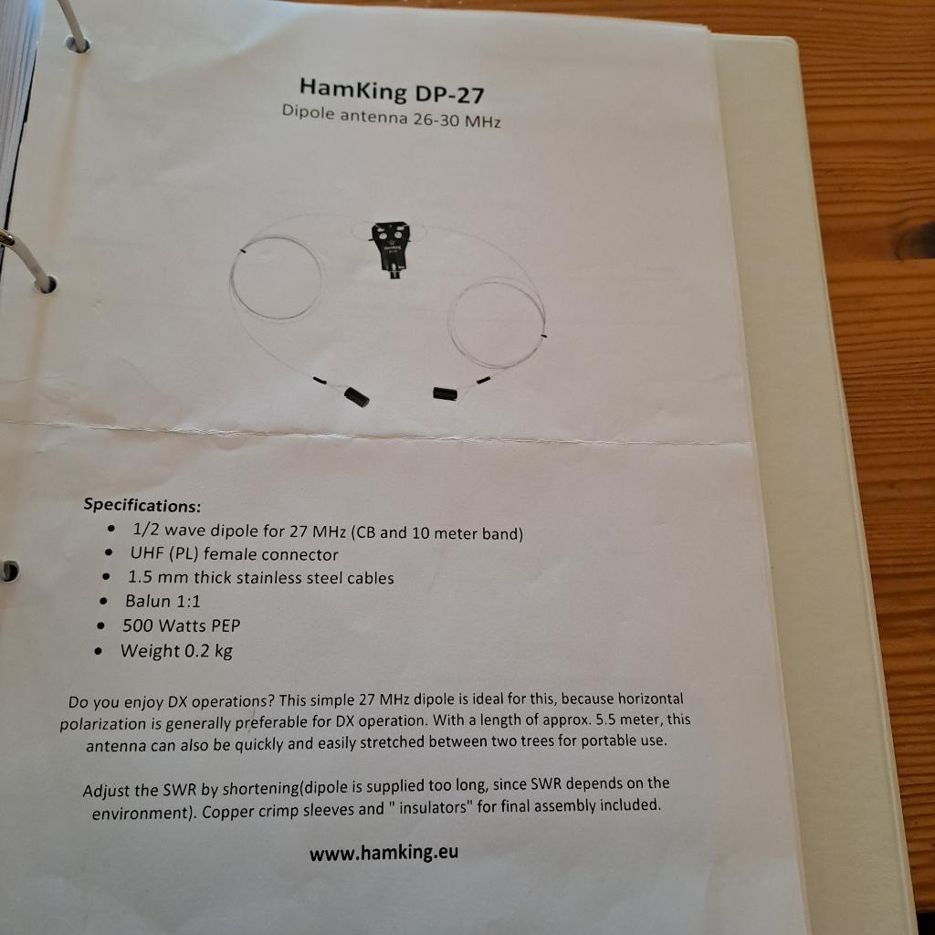 Antennes voor 27 mhz, Ophalen of Verzenden, Zo goed als nieuw, Zender en Ontvanger