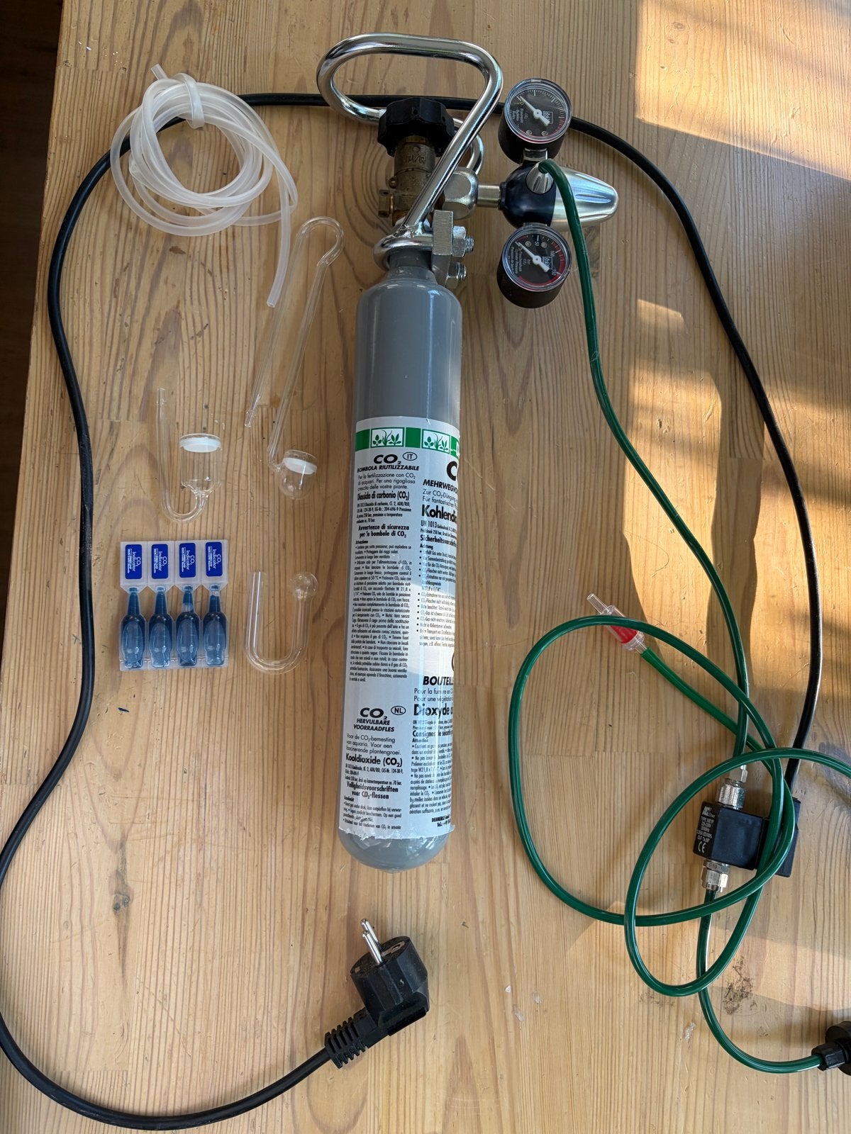 Dennerle CO2-set compleet (carbo 500g), Dieren en Toebehoren, Vissen | Aquaria en Toebehoren, Ophalen