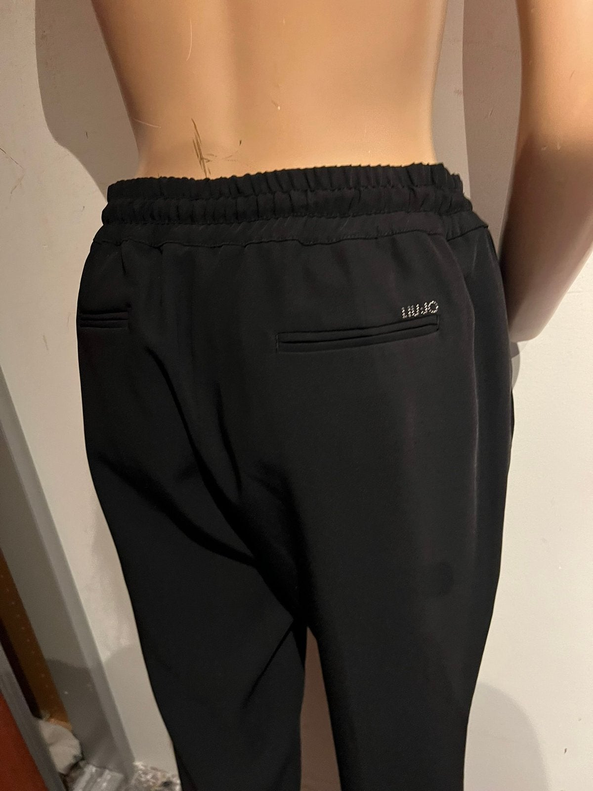 LIU JO broek met steekzakken en kant  31 origineel zgan, Maat 38/40 (M), Liu Jo, Zwart, G