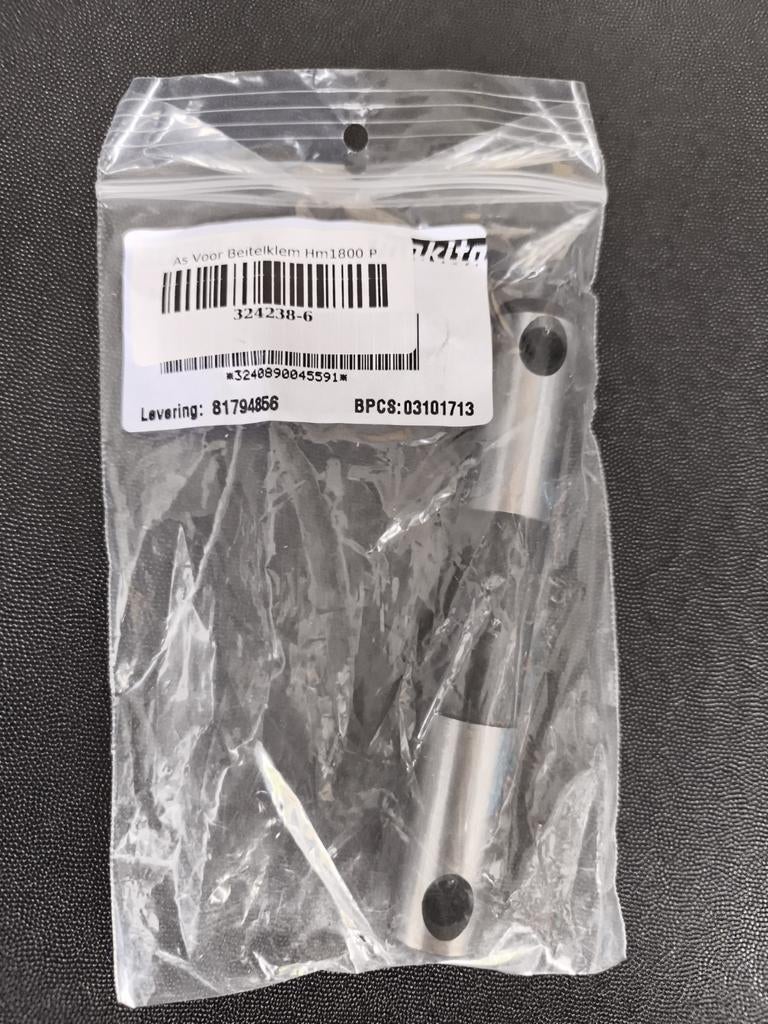 Makita As voor Beitelklem HM1800 P - Origineel Onderdeel, Ophalen of Verzenden, Nieuw