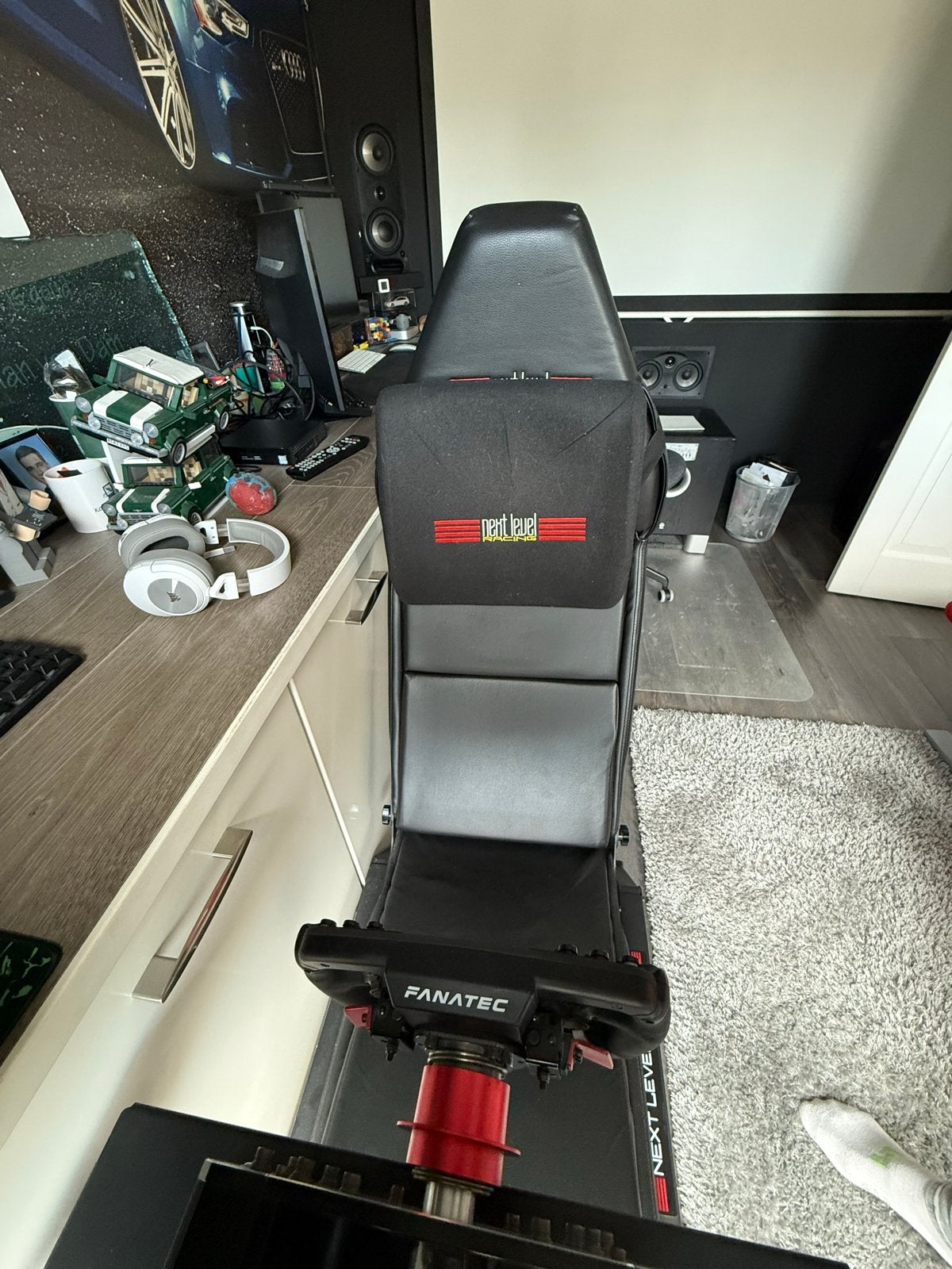 Next Level Racing F-GT Cockpit met Fanatec stuur en pedalen, Ophalen, Overige merken, Zo goed als nieuw